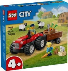 60461 LEGO® City Römorklu Kırmızı Çiftlik Traktörü ve Koyun