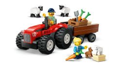 60461 LEGO® City Römorklu Kırmızı Çiftlik Traktörü ve Koyun