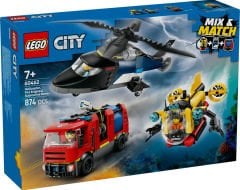 60462 LEGO® City Helikopter, İtfaiye Kamyonu ve Denizaltı Karışımı
