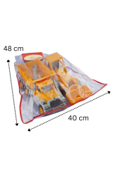 2'li Oyuncak İnşaat Araçları Seti - Damperli Kamyon, Kepçeli Dozer ve Kürek - 175