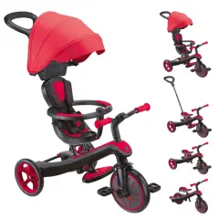 Globber Explorer 4in1 Katlanabilir Bisiklet - Kırmızı