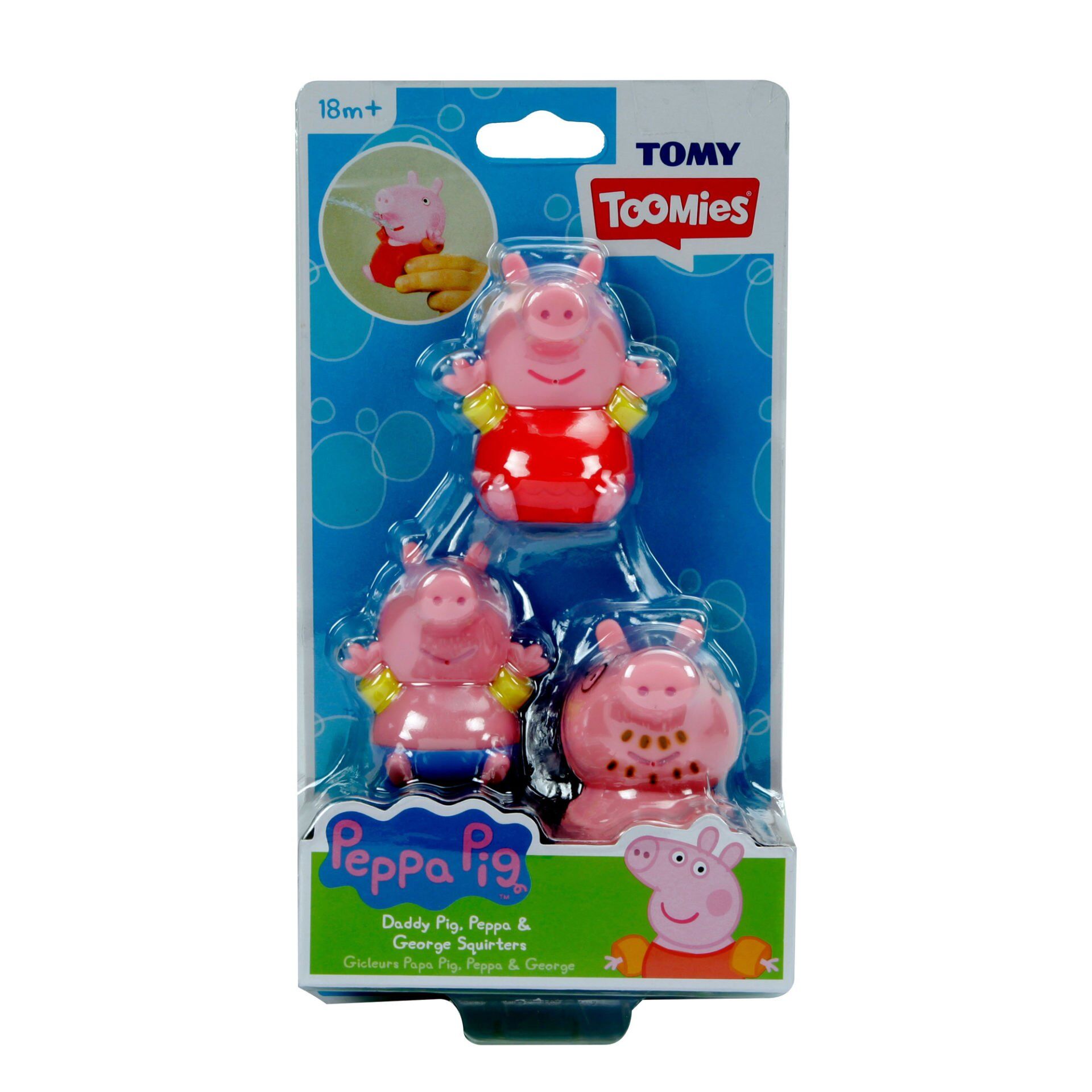 Toomies Peppa Pig Peppa, George ve Baba Domuz Su Fışkırtıcıları (73159)