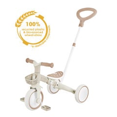 Globber Learning Trike 3in1 Plus Ecologic Bisiklet - Pastel Bej