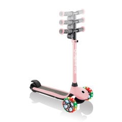 Globber One K E-Motion 4 Plus - Işıklı Elektrikli Scooter - Pastel Pembe