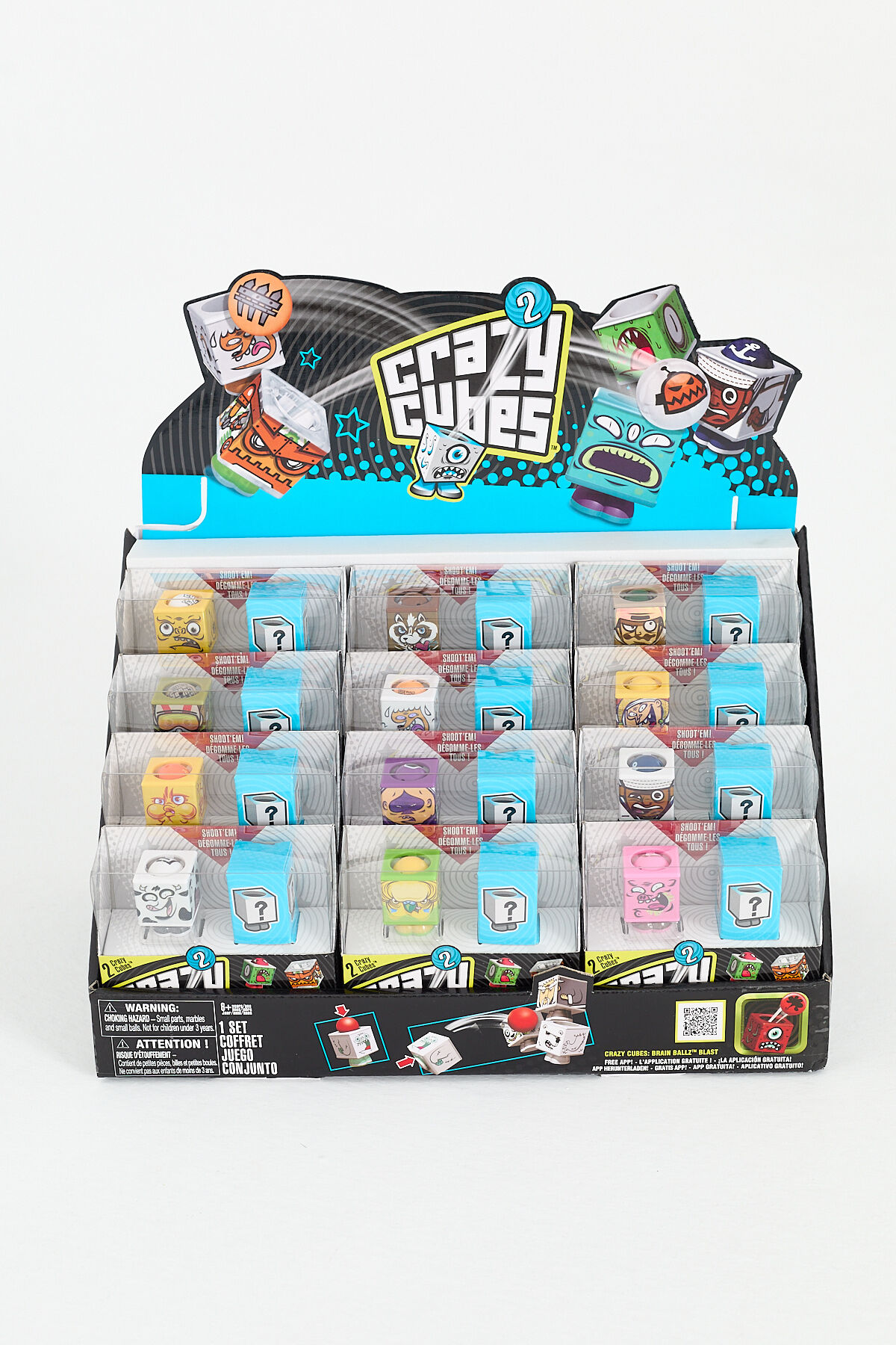 Crazy Cubes™ 24'lü Sürpriz Paket Bilye Fırlatma Oyunu - 12 Kutu