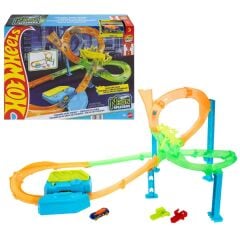 Hot Wheels Neon Yarışçılar Kasırga Çarpışması Pist Seti-  JMG50