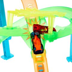 Hot Wheels Neon Yarışçılar Kasırga Çarpışması Pist Seti-  JMG50