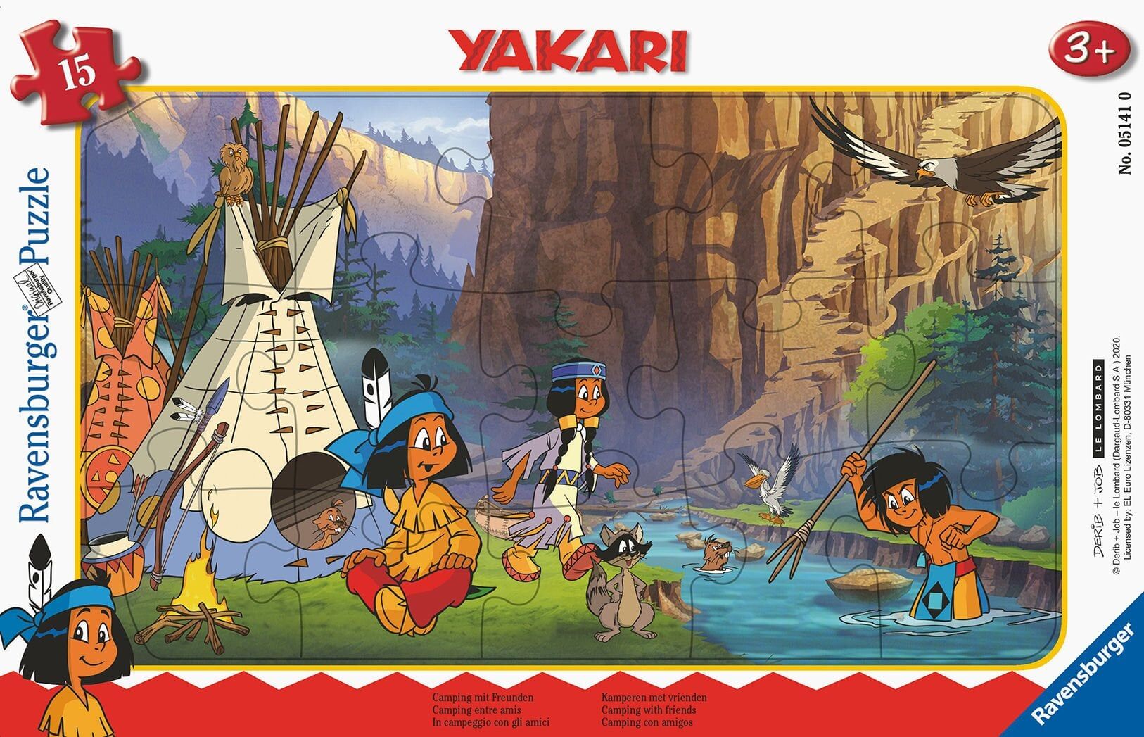 15 Parça Küçük Çerçeve Puzzle Yakari (051410)