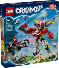 71497 LEGO® DREAMZzz Cooper'ın Kaplan Robotu ve Zero'nun Hot Rod Arabası