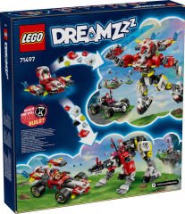 71497 LEGO® DREAMZzz Cooper'ın Kaplan Robotu ve Zero'nun Hot Rod Arabası