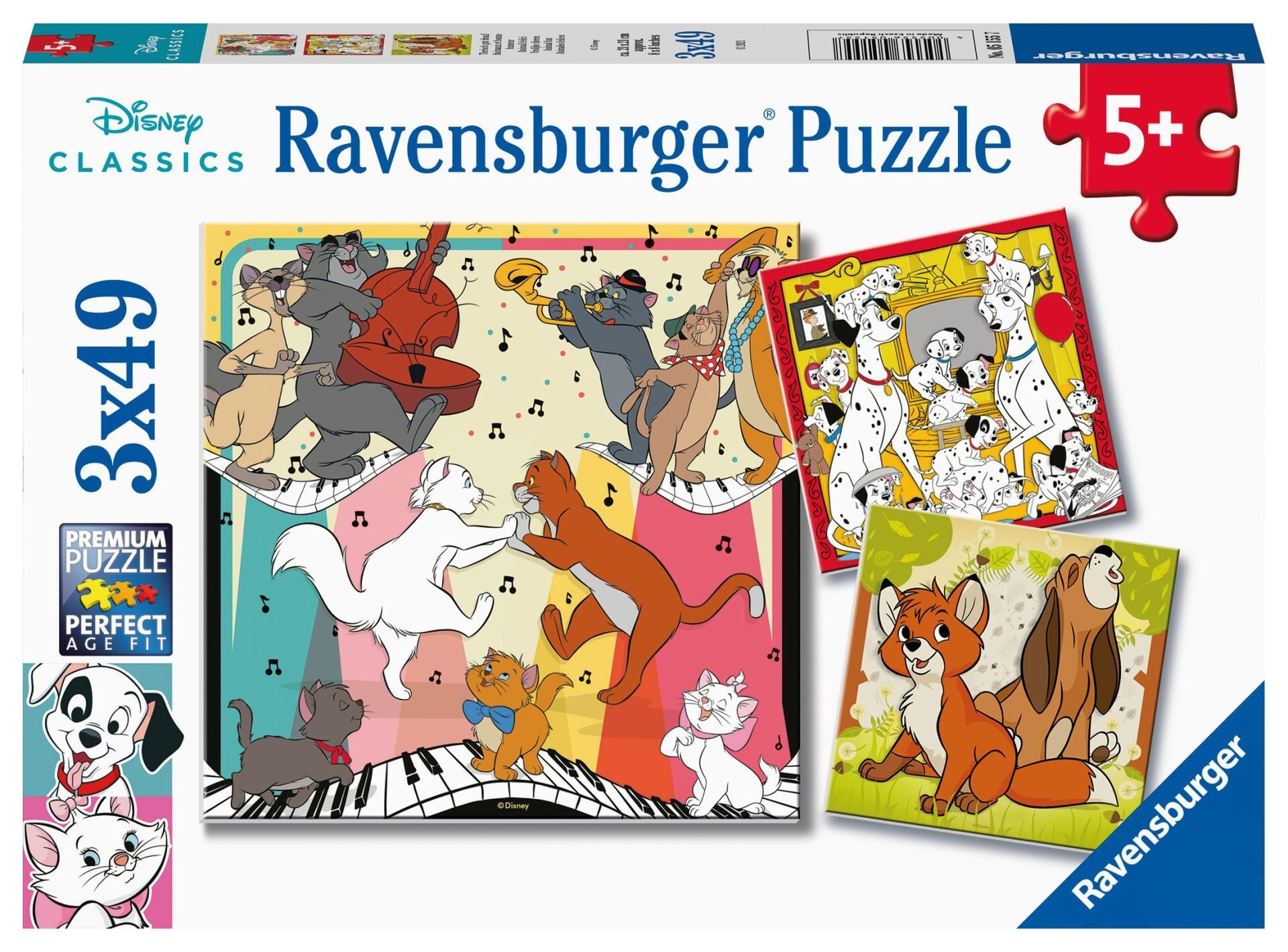 3x49 Parça Puzzle Walt Disney Hayvanlar (051557)
