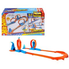 3in1 Hot Wheels Track Creator Üçlü Çemberde Pist Seti-  JDW39
