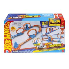 3in1 Hot Wheels Track Creator Üçlü Çemberde Pist Seti-  JDW39