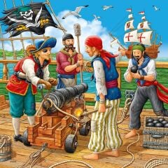 3x49 Parça Puzzle Açık Deniz Macerası (080304)