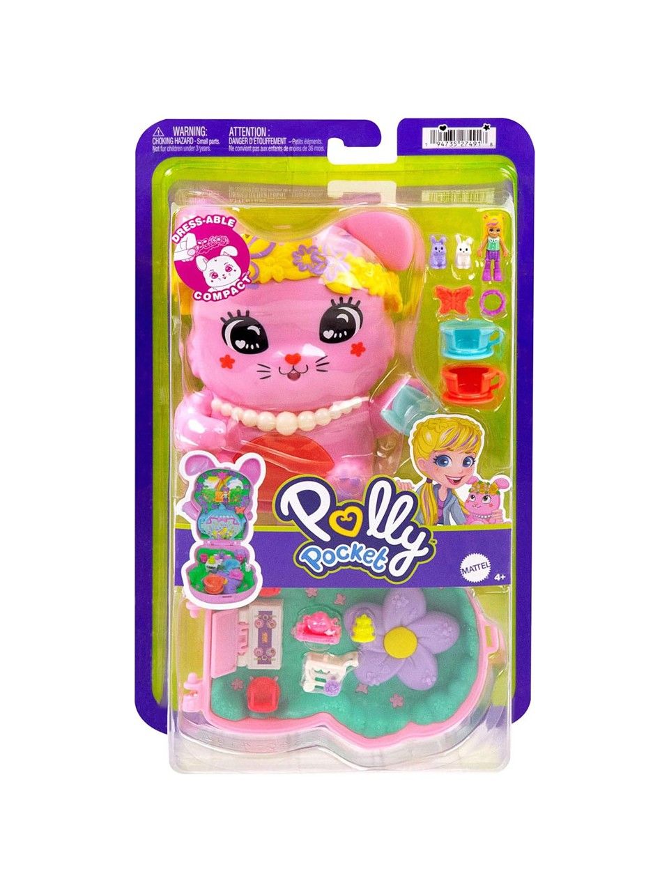 Polly Pocket Tavşancığın Çay Partisi Mikro Oyun Seti JCR40