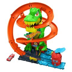 Hot Wheels T-Rex ve İtfaiye İstasyonu Oyun Seti-   JBM73