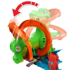 Hot Wheels T-Rex ve İtfaiye İstasyonu Oyun Seti-   JBM73