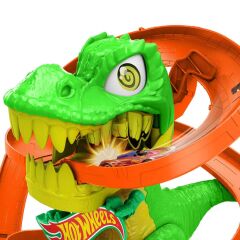 Hot Wheels T-Rex ve İtfaiye İstasyonu Oyun Seti-   JBM73