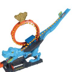Hot Wheels City T-Rex Loop Ve Akrobasi Oyun Seti, 1 Oyuncak Arabalı Parkur Seti-  HKX42