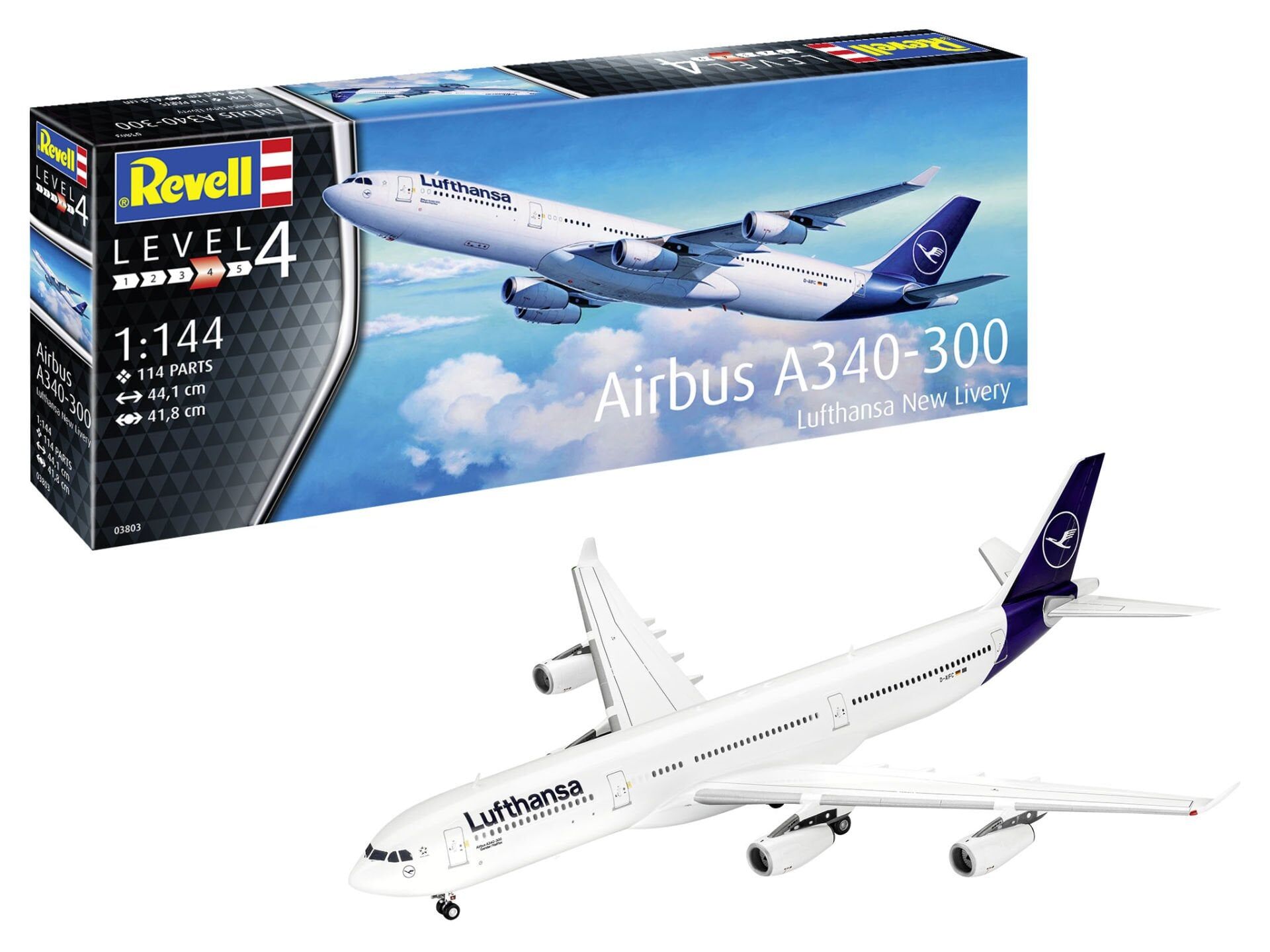 Revell Airbus A340-300 Lufthansa New Livery (03803)