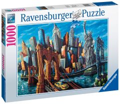 1000 Parça Puzzle New York Eriyen Şehirler (168125)