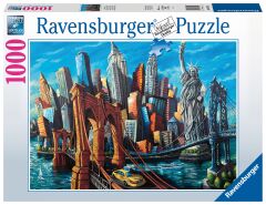 1000 Parça Puzzle New York Eriyen Şehirler (168125)