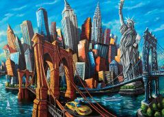 1000 Parça Puzzle New York Eriyen Şehirler (168125)