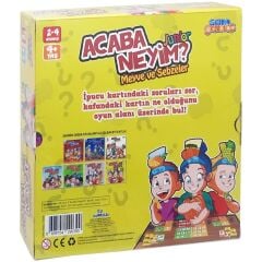 Samgames Samatlı Oyuncak Acaba Neyim Junior Meyve Ve Sebzeler 72606