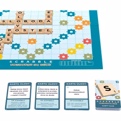 Scrabble İngilizce Ahşap 2'si 1 Arada Harfli Kelime Oyunu-   JGR61