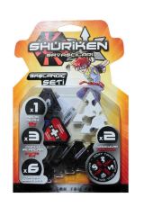 Shuriken Başlangıç Seti - Ninja Yıldızı Fırlatma Oyuncağı - Kara Yılan