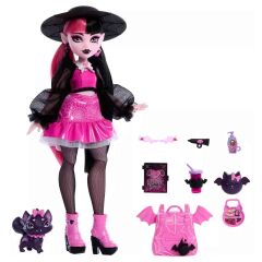 Monster High Ana Karakter Bebekler HPD53 - Siyah Şapkalı Draculara-  HRP64