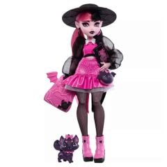 Monster High Ana Karakter Bebekler HPD53 - Siyah Şapkalı Draculara-  HRP64