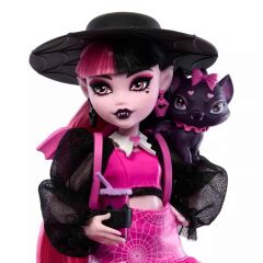 Monster High Ana Karakter Bebekler HPD53 - Siyah Şapkalı Draculara-  HRP64