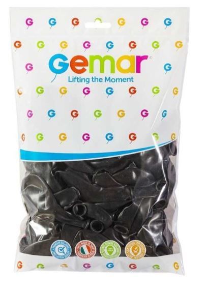 Gemar Balon 10'' 26 cm 100 Adet Siyah