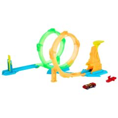 Hot Wheels Neon Yarışçılar Çift Çemberde Hız Pist Seti-  JMG49