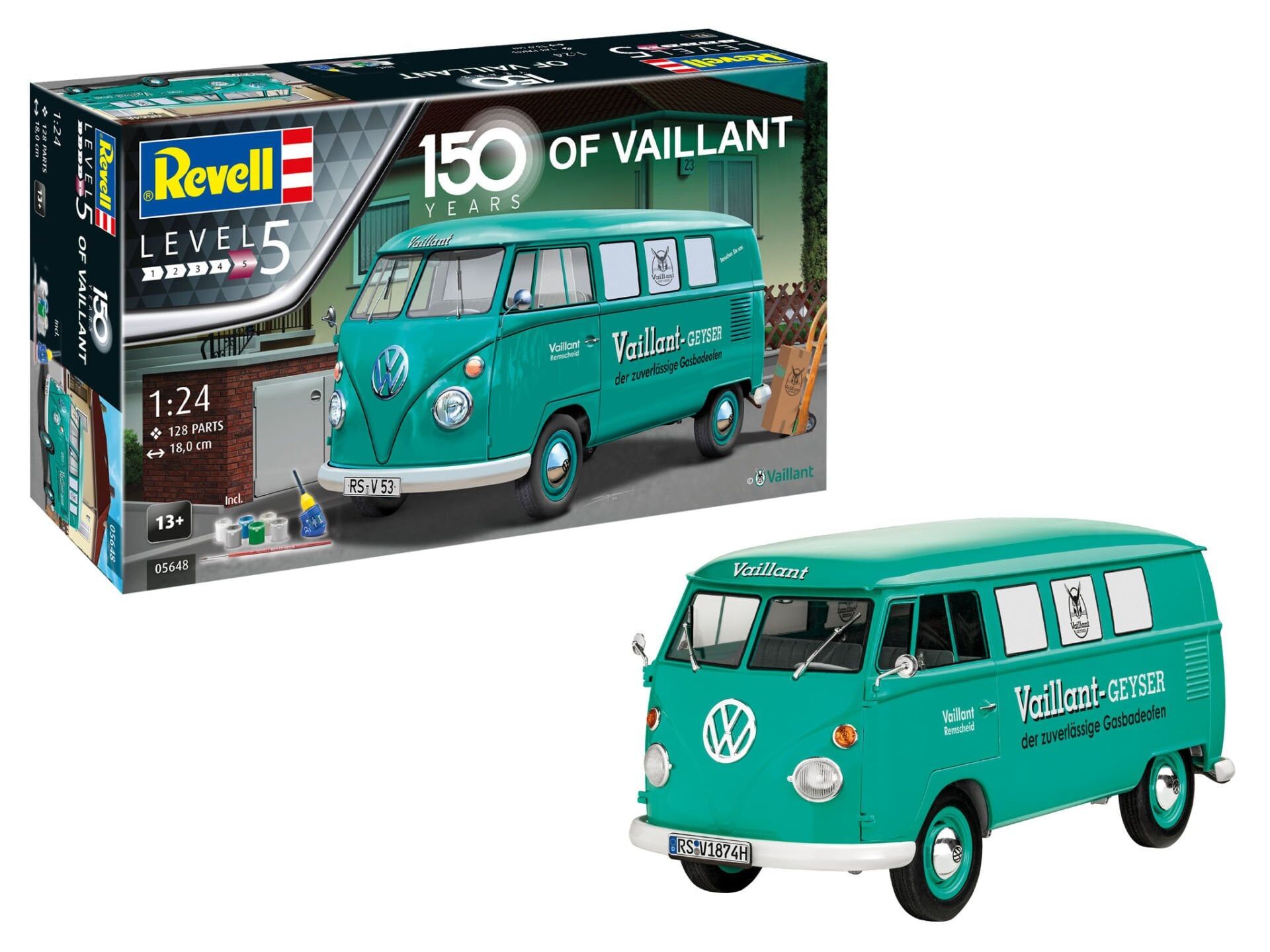 Revell Gift Set Volkswagen T1 Bus ''150 Years of Vaillant'' (05648)
