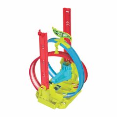 Hot Wheels Neon Yarışlar Çifte Çemberde Yarış Seti-  HPC05