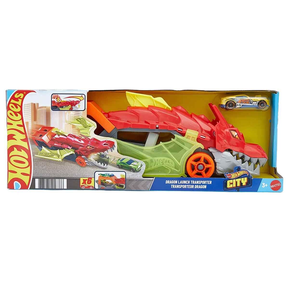 Hot Wheels Fırlatıcı ve Taşıyıcı Ejderha-  GTK42
