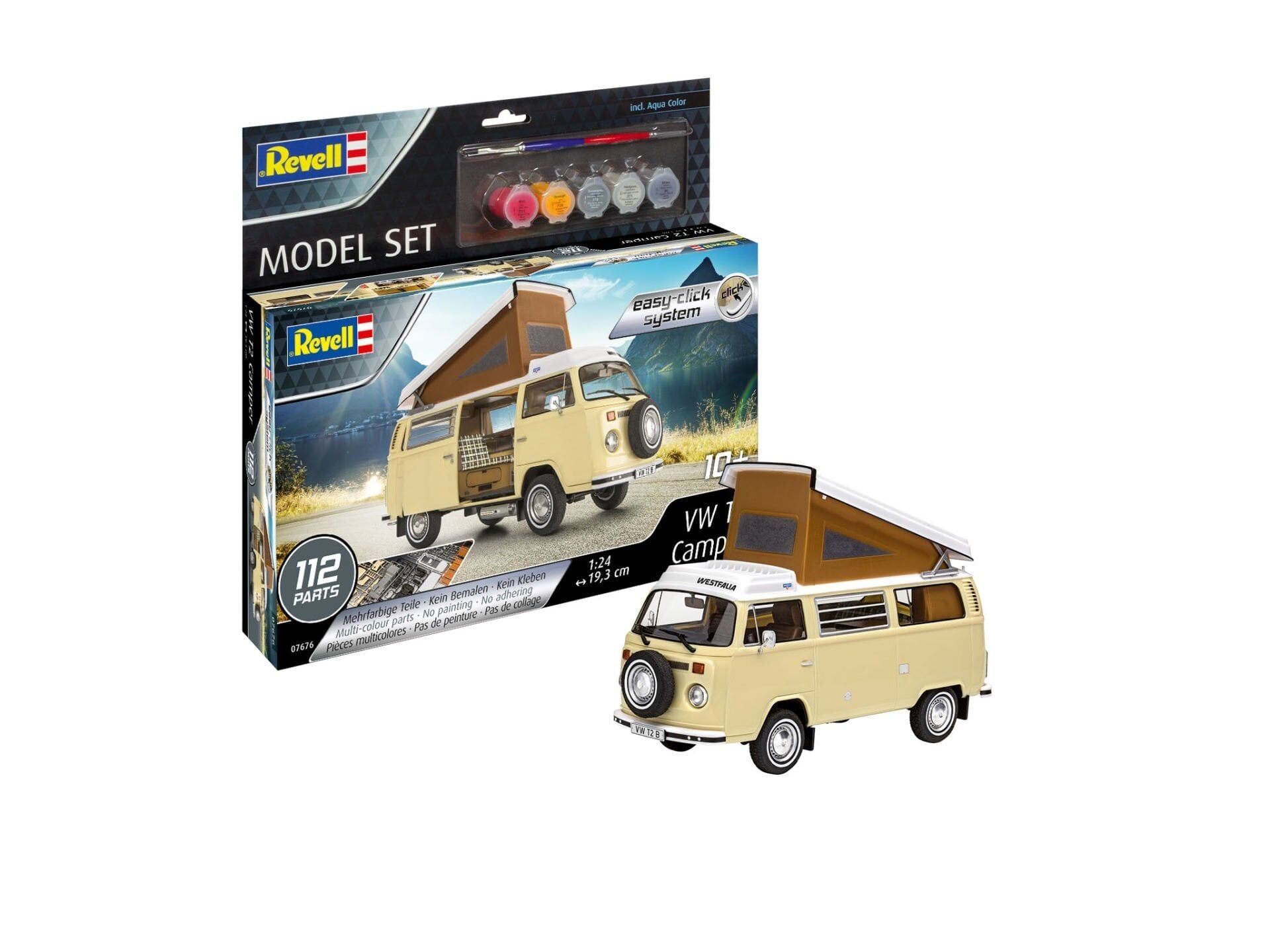 Revell Model Set Volkswagen T2 Camper (easy-click) (67676)
