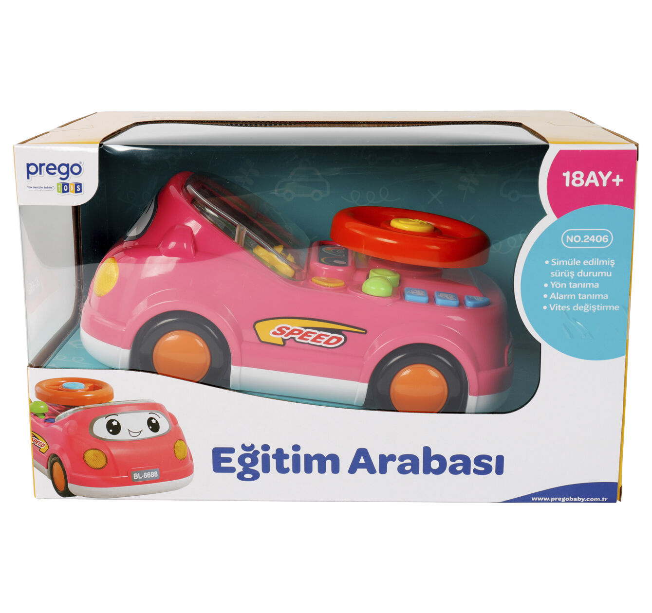 EĞİTİM ARABASI PEMBE - 2406-1