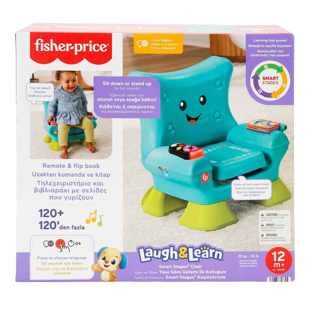 Sesli ve Işıklı Fisher Price Eğlen ve Öğren Yaşa Göre Gelişim İlk Koltuğum-  JGK94