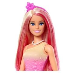 Barbie Prenses Bebekler HRR07- Pembe Saçlı- HRR08