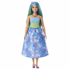 Barbie Prenses Bebekler HRR07 - Mavi Saçlı Barbie HRR11
