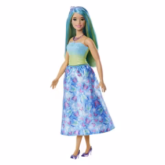 Barbie Prenses Bebekler HRR07 - Mavi Saçlı Barbie HRR11