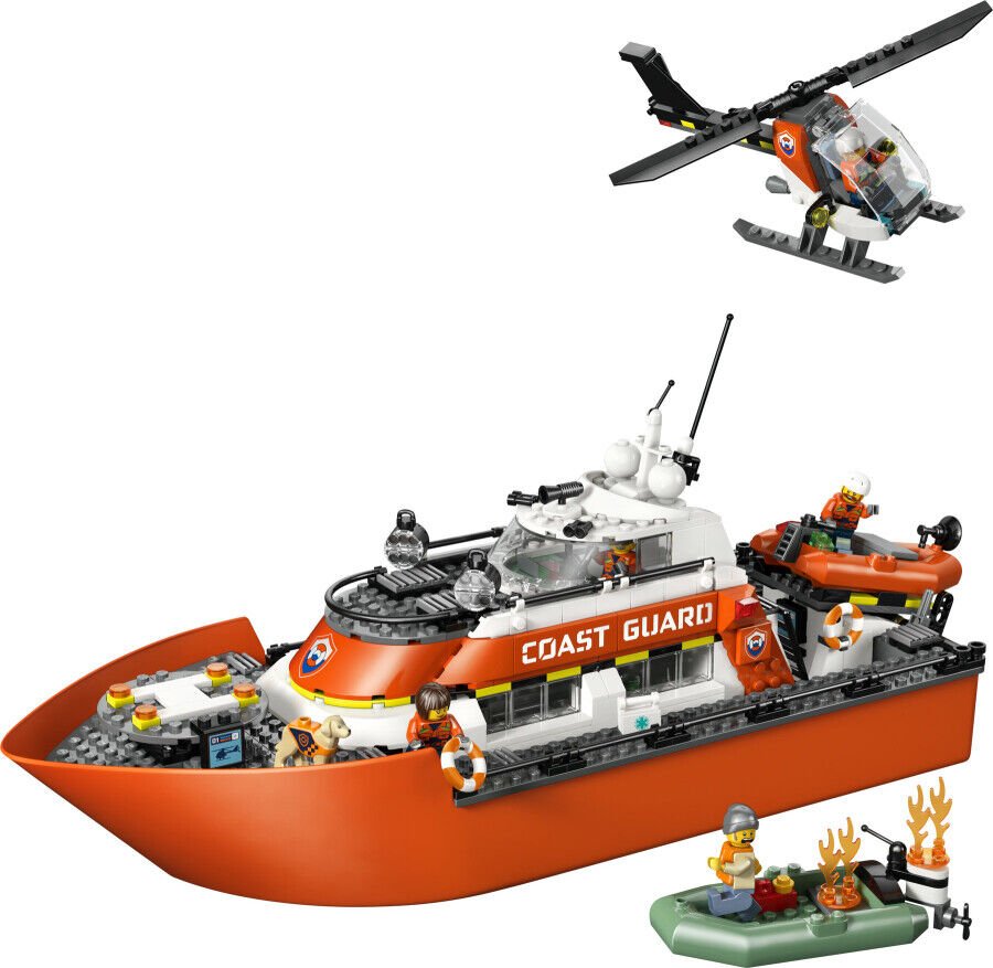 60504 LEGO® City Sahil Güvenlik Kurtarma Botu ve Helikopteri