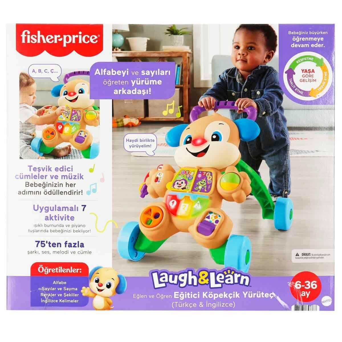 Fisher Price Türkçe ve İngilizce Eğitici Köpekçik Yürüteç-  FTG10