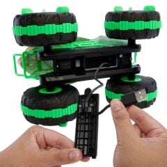 1:15 Hot Wheels Monster Trucks Mutant Great Bite R/C Uzaktan Kumandalı Araba-  JMM76