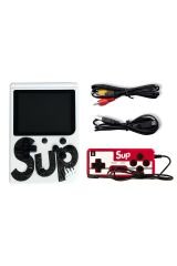 Sup 400 Oyunlu Mini Atari Game Box- Taşınabilir Gameboy Beyaz