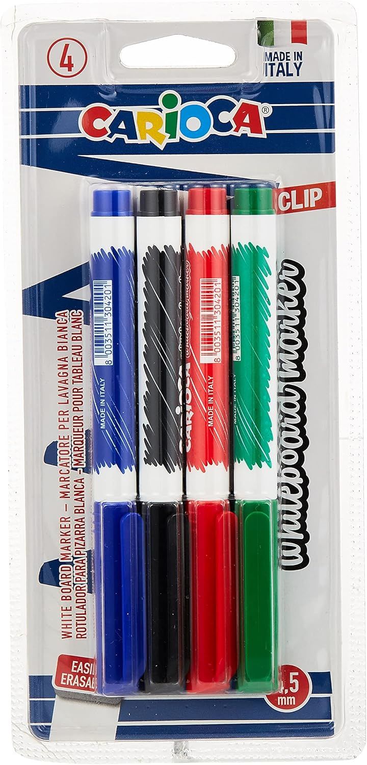 BEYAZ TAHTA KALEMİ 4 RENK 4'LÜ BLİSTERLİ 4.5 MM