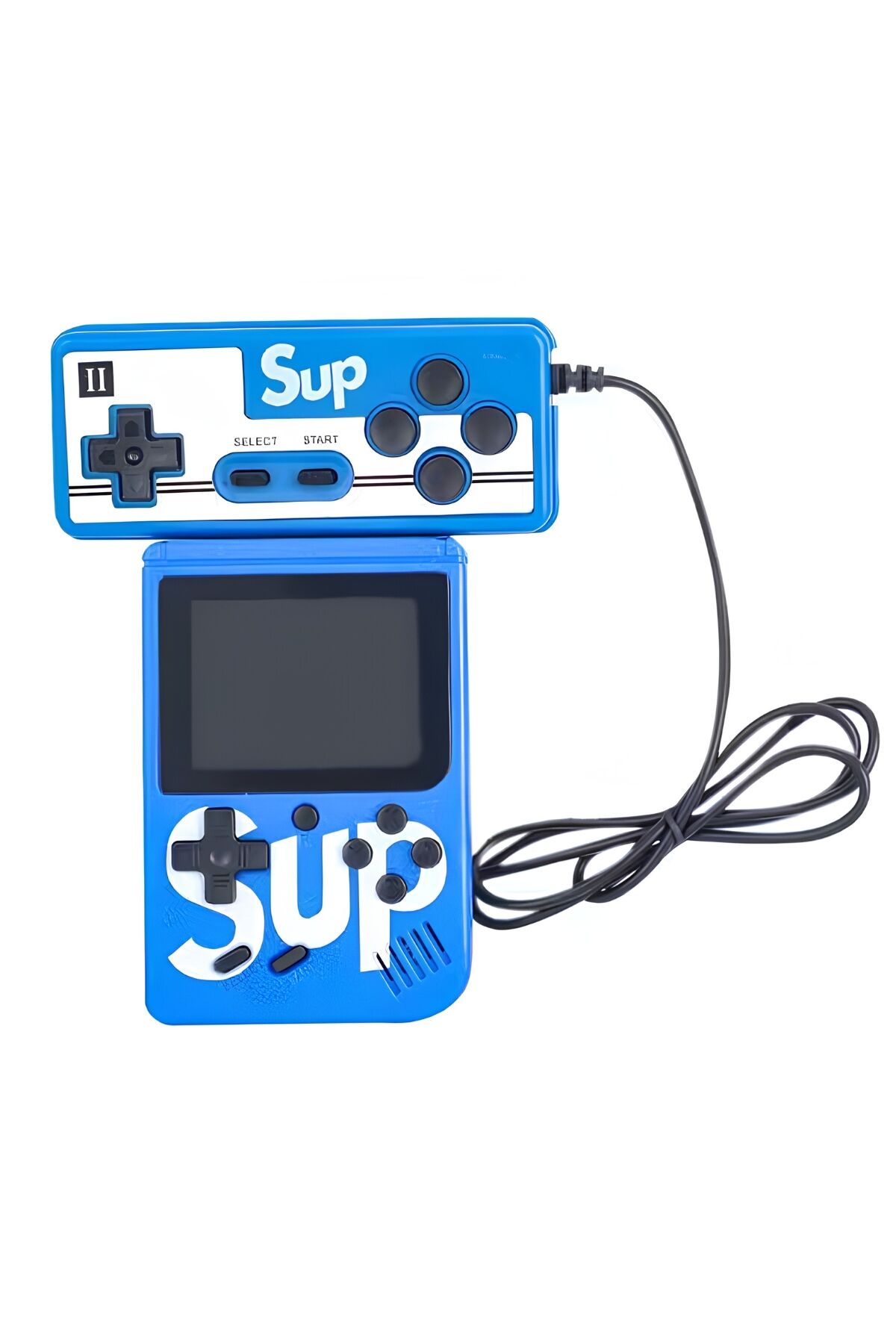 Sup 400 Oyunlu Mini Atari Game Box- Taşınabilir Gameboy Mavi